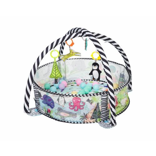 Kikkaboo játszószőnyeg 30 labdával  világ állatai