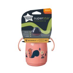   Tommee Tippee itatópohár - Superstar Training Sippee Cup csőrös 300ml 6hó rózsaszín