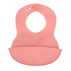   BabyOno előke - műanyag puha állítható rózsaszín 835/04