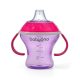 BabyOno itatópohár - csöpögésmentes puha csőrrel 3hó 180ml pink  1456/02