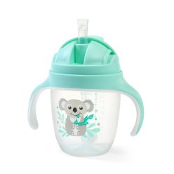   BabyOno itatópohár szívószállal füllel 240ml menta 1464/03