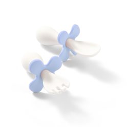   BabyOno evőeszköz-készlet - ergonomikus, dobozzal pasztell kék 969/05