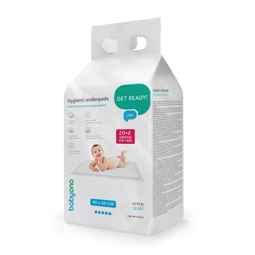 BabyOno pelenkázó alátét 20 plusz 2 db 40x60cm 513/22