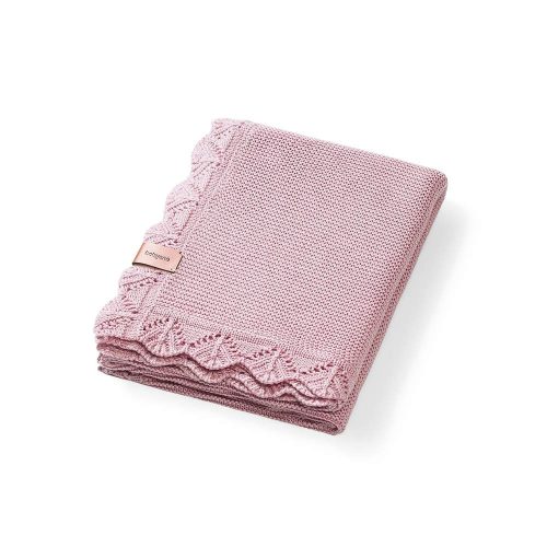 BabyOno babatakaró bambusz kötött 75x100cm rózsaszín 1674/01