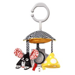   BabyOno játék babakocsira kontrasztos színekben MOUSE 1678