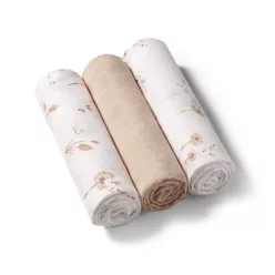 BabyOno textilpelenka színes 3db bambusz bézs 397/13