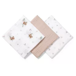 BabyOno textilpelenka színes 3db bézs macimintás 348/14