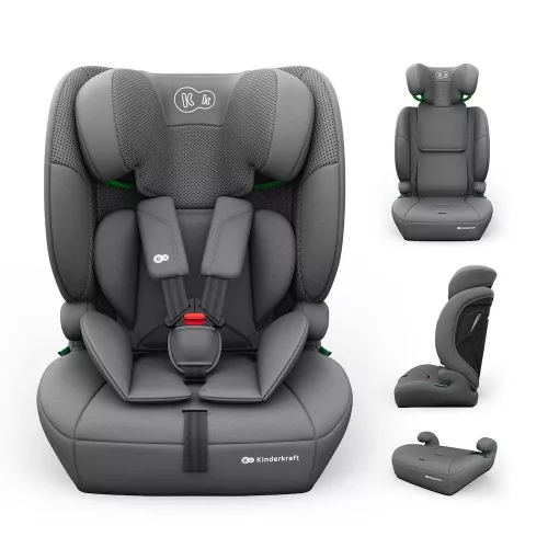 Kinderkraft gyerekülés és ülésmagasító Comfort Up II PLUS i-Size 76-150cm szürke