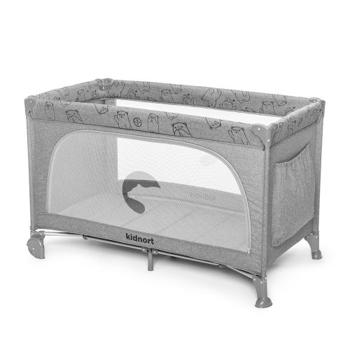 Kidnort utazóágy Ihalig kerekes, kibúvós premium szürke