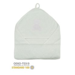 Stella fürdőlepedő hímzett 80x80cm fehér maci