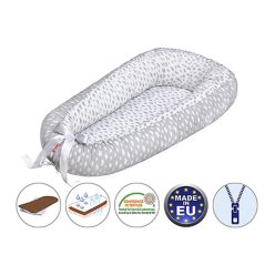   Scamp babafészek kókuszbetétes Little Clouds White Grey BF001