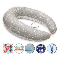   Scamp szoptatós párna formázott gombosvégű Grey Little Big Stars New SZPG015