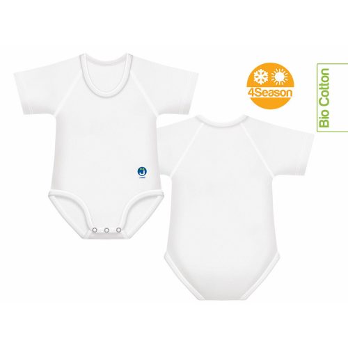J Bimbi kombidressz 0-36 hó biopamut 4 Seasons  fehér 10843