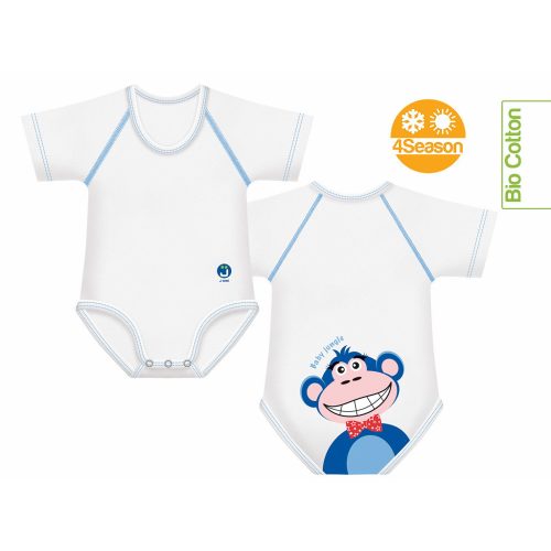 J Bimbi kombidressz 0-36 hó biopamut 4 Seasons Jungle Monkey 10853