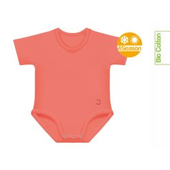 J Bimbi kombidressz 0-36 hó biopamut 4 Seasons coral 12026