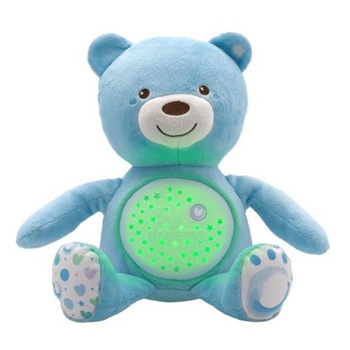 Chicco Baby Bear plüss maci projektorvetítö és éjszakai lámpa kék