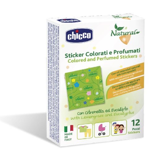 Chicco Natural Stickers illatosított színes tapaszok 12 db