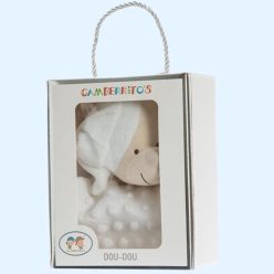   Gamberritos szundikendő - plüss buborékos anyagú maci fehér 10702