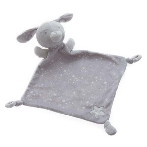 Gamberritos szundikendő plüss csillag-mintás nyuszi szürke 10717