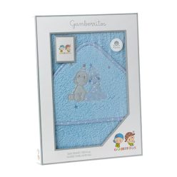   Gamberritos fürdőlepedő - kapucnis 100x100cm dínók kék 10685