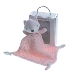   Gamberritos szundikendő plüss buborékos anyagú rózsaszín róka 10770