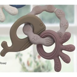 Gamberritos rágóka szilikon rózsaszín bálna 10944