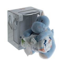   Gamberritos takaró plüss 80x110cm plüss játékkal dínó kék 10885