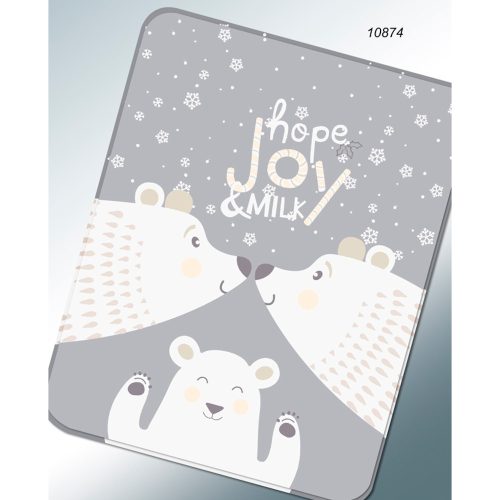 Gamberritos takaró szuperpuha 110x140cm szürke 10874