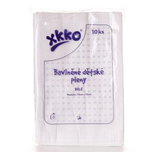 Xkko pelenka tetra 70x70cm 10db fehér 