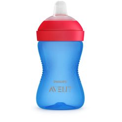   Philips AVENT itatópohár puha csőrös harapásálló 300ml 9hó fiús