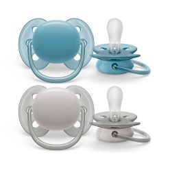   Philips AVENT játszócumi Ultrasoft Premium neutral 6-18hó fiús 2db