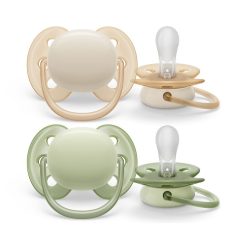   Philips AVENT játszócumi Ultrasoft Premium neutral 0-6hó fiús 2db