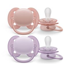   Philips AVENT játszócumi Ultrasoft Premium neutral 0-6hó lányos 2db