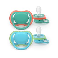   Philips AVENT játszócumi Ultra Air neutral 6-18hó fiús 2db