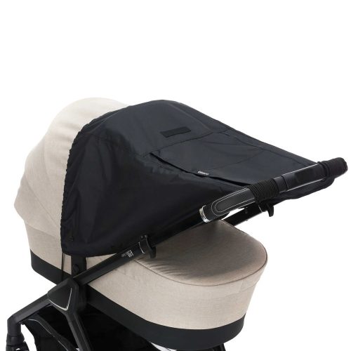 Fillikid kiegészítő naptető babakocsira és mózeskosárra Deluxe fekete 1521-06 