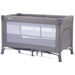 Fillikid utazóágy Milano 120x60cm szürke 4067-17