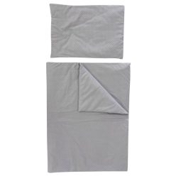   Soffi Baby ágynemű szett 2 részes 135x90 - 40x60cm apró csillag mintás szürke