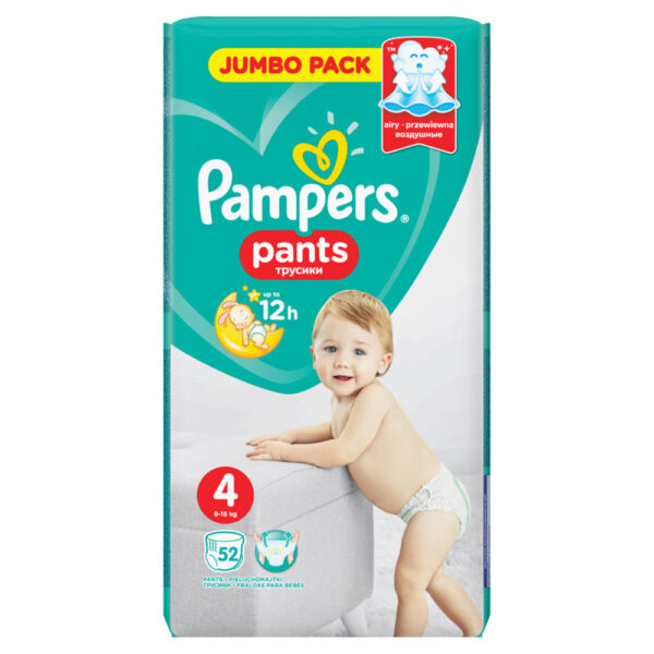 Pampers Pants 4 Jumbo Pack bugyipelenka 9-15kg 52db