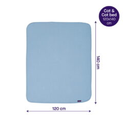 Clevamama babatakaró - pamut 120x140cm kék