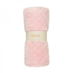 Soffi Baby takaró plüss dupla rózsaszín 75x100cm