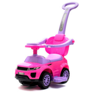 Baby Mix bébitaxi tolókarral 3in1 Sport Car rózsaszín