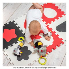 BabyOno szivacspuzzle szőnyeg 10db formák piros/f/f