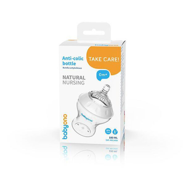 BabyOno cumisüveg Natural Nursing műanyag anti-colic 180 ml