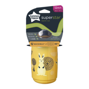 Tommee Tippee itatópohár - Superstar Sippee Cup csőrös 390ml 12hó mustársárga