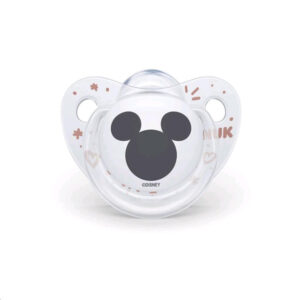 NUK Trendline Disney szilikon játszó- és altatócumi 0-6hó Mickey fehér box